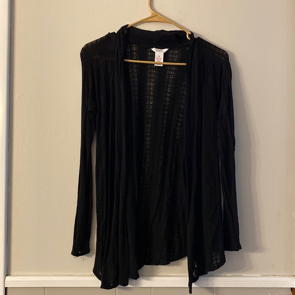 Black cardigan